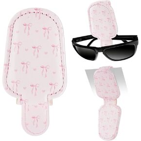 HemerVows Sunglass Holder for Car, Dragon Print Magnetic Leather Visor Sunglasses Holder Clip, Universal Sun Visor Accessory Eyeglass Clip for SUV Pickup Truck in Saudi Arabia