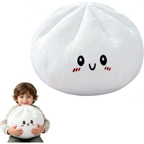 Glitter Dumpling Soft Toy, Surprise Box Slow Rebound Stress Relief Toy, Squeeze Sensory Fidget Toy, Stretchy Decompression Desk Toy with Food Steamer for Kids and Adults (10in Plush Pillow) in Saudi Arabia