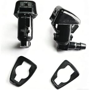 25823360 فوهات غسيل الزجاج الأمامي متوافقة مع CHEVROLET/GMC/BUICK/CHRYSLER/DODGE، استبدل OE# 15247800 5101940AB 25823361 فوهة ممسحة الزجاج الأمامي قطعتان in Kuwait