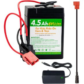 6V 4.5Ah Li-ion Battery Pack, Replacement for Kids Ride-On Cars, Compatible with Hyper Disney Princess and Marvel Spider-Man ATV in Kuwait