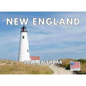 New England Calendar 2025 شهرية الحائط التقويم 12 شهرًا | صنعت أمريكية في الولايات المتحدة الأمريكية in Kuwait