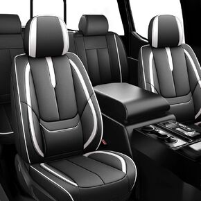 ILMO Nappa Leather Seat Covers Fit for Jeep Wrangler 4xe 2023-2026– Waterproof Wear Resistant Car Seat Cover– Full Coverage Seatcover(Black&Blue, Full Set) in Saudi Arabia