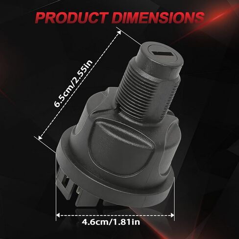 Ignition Rotary Switch with 2 Keys Fit for J-OHN D-eere Turf System Walk-Behind Quik-Trak ZTrak Greensmower Utility Vehicle Lawn Mower Parts Replaces#AUC15805 TCA26088 TCA24615 UC10104 AUC13979 in Kuwait