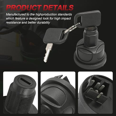 Ignition Rotary Switch with 2 Keys Fit for J-OHN D-eere Turf System Walk-Behind Quik-Trak ZTrak Greensmower Utility Vehicle Lawn Mower Parts Replaces#AUC15805 TCA26088 TCA24615 UC10104 AUC13979 in Kuwait