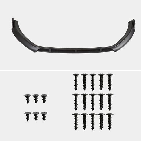 Spec-D Tuning Matte Black Front Bumper Lip Spoiler Splitter متوافق مع 2014-2017 Volkswagen Golf MK7 in Kuwait