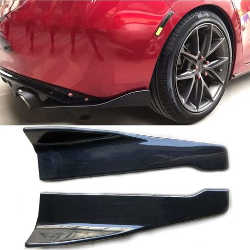 18.9Inch Skirt Spoiler Rear Lip Universal Car Side Skirt Rocker Splitters Winglet Wings Canard Diffuser Spoiler Rear Bumper Lip Lower Corner Valance Covers Splitter Spoilers in Saudi Arabia