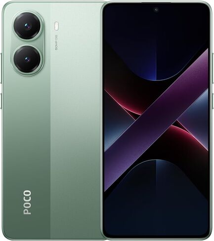 Xiaomi Poco X7 PRO 5G + 4G LTE (for Tmobile Mint Tello & Global) (256GB + 8GB) Ai 6.67" 50MP Gamers Phone NFC Dual sim Unlocked Model 2412DPC0AG (Yellow) in Saudi Arabia
