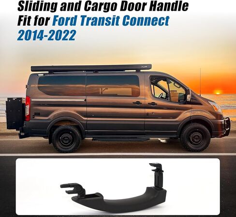 Replacement for Ford Exterior Rear Passenger Sliding Door Handle Compatible with 2015-2023 Transit Models, Textured Black Plastic, Replaces BK2Z-6126604-A, BK2Z-61218B08-A, 97699 in Saudi Arabia