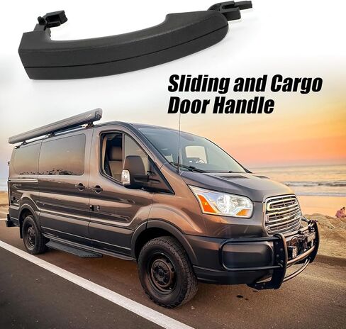 Replacement for Ford Exterior Rear Passenger Sliding Door Handle Compatible with 2015-2023 Transit Models, Textured Black Plastic, Replaces BK2Z-6126604-A, BK2Z-61218B08-A, 97699 in Saudi Arabia