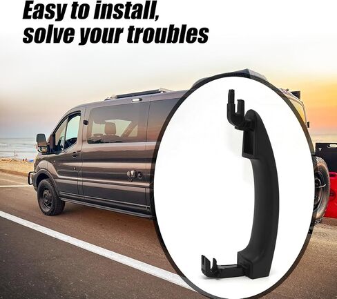Replacement for Ford Exterior Rear Passenger Sliding Door Handle Compatible with 2015-2023 Transit Models, Textured Black Plastic, Replaces BK2Z-6126604-A, BK2Z-61218B08-A, 97699 in Saudi Arabia