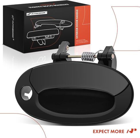 مقبض باب خارجي من جانب الركاب الأمامي الأيمن A-Premium مع فتحة مفتاح متوافق مع Hyundai Elantra 1999 2000، أسود أملس، استبدال # 82660-29003 in Kuwait