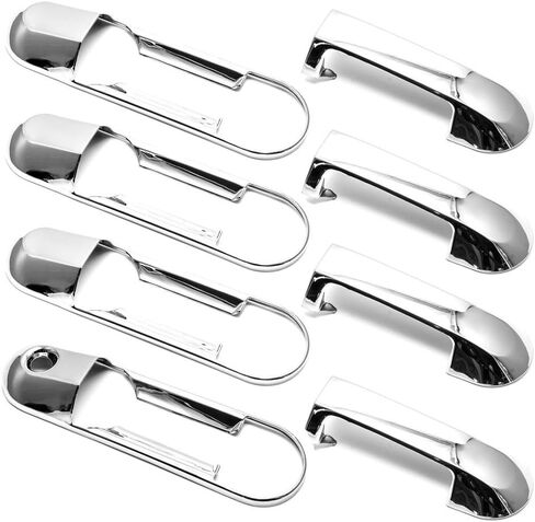 Quality Accessories Triple Chrome Plated Exterior Door Handle Covers Overlays with Bezels Compatible with Ford Explorer/Explorer Sport Trac/Lincoln Aviator/Mercury Mountaineer in Saudi Arabia