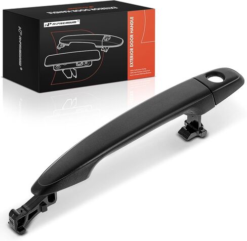 مقبض باب خارجي جانبي للسائق الأمامي ممتاز متوافق مع Toyota Camry 2007-2011، Tacoma 2005-2015، Highlander، Sienna، 4Runner، Avalon & Lexus RX330، RX350، RX400h، GX470، أسود مزخرف in Kuwait