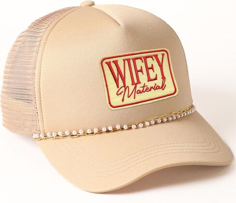 Wifey Material Patch 3 Inches Funny Girlie Wife, Mom, Lover Motivation Iron On/Sew On Embroidery Fabric Applique Patches for Trucker Hats Clothes Backpack DIY Accessories Coworkers Friends Mom Gifts in Saudi Arabia