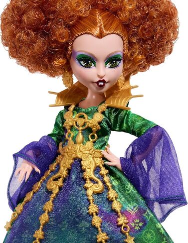 دمى Monster High Skullector Hocus Pocus - مجموعة Winifred وMary وSarah وBinx القابلة للتجميع مع شخصيات مفصلية وفساتين ساحرة وإكسسوارات وتغليف جاهز للعرض in Kuwait