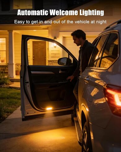 2 قطعة مصباح ضوء مجاملة مناسب لسيارة Toyota 4Runner Avalon Camry Prius Tundra Sienna مناسب لسيارة Lexus IS ES GS LS RX GX LX RC، استبدال أضواء لوحة الباب 81230-30200 in Kuwait