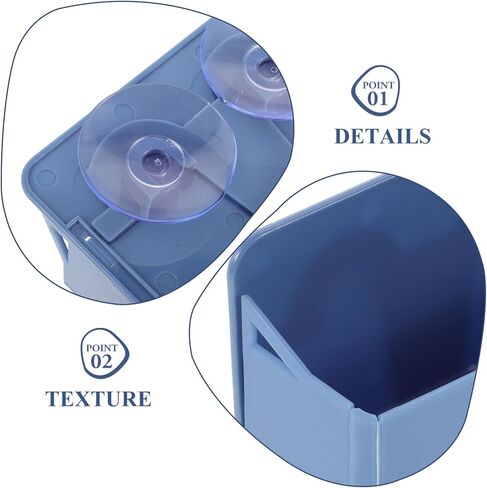 2Pcs Pen Holder with Suction Cup for Whiteboard Desktop Organizer Office Desk Storage Container for Pens Pencils Dry Erase Markers and Accessories Space Saving Pencil Holder in Kuwait