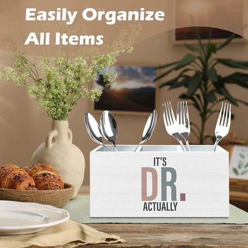 DILSJ Phd Graduation Gifts Pen Pencil Holder Organizer for Desk, It's Dr Actually, Doctorate Graduation Gifts Wooden Box Signs for Graduate Women Men Doctoral Graduates Desk Decoration School Supplies in Saudi Arabia