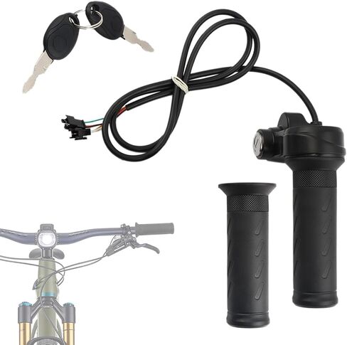 EBike Full Twist Throttle, 3-Pin Universal Throttle Grip with Waterproof Joint, Ridstar Q20 Full Twist Throttle for Upgrading Electric Scooter Trike Accessorie in Saudi Arabia