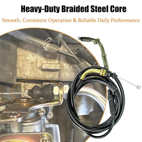 78 inch Throttle Cable Compatible with GY6 50cc 80cc 90cc 110cc 125cc 150cc 139QMB 157QMJ Scooter, fit for ATVs, fit for Go Kart, fit for Baja, fit for TaoTao, fit for Jonway in Saudi Arabia