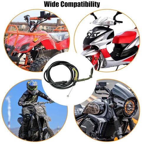 78 inch Throttle Cable Compatible with GY6 50cc 80cc 90cc 110cc 125cc 150cc 139QMB 157QMJ Scooter, fit for ATVs, fit for Go Kart, fit for Baja, fit for TaoTao, fit for Jonway in Saudi Arabia