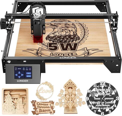 LONGER RAY5 Laser Engraver 3500mW High Precision 0.04 * 0.04mm Mini Laser Cutter and Engraving Machine 130x140mm Working Area for Wood Metal Acrylic Glass in Saudi Arabia
