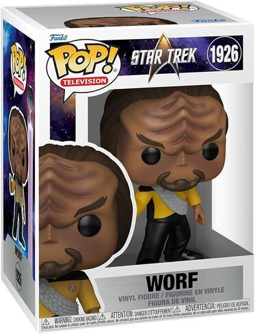 فانكو بوب! التلفاز: Star Trek Next Generation - Worf - شخصية فينيل قابلة للتجميع - فكرة هدية - بضائع رسمية - ألعاب للأطفال والكبار - عشاق الخيال العلمي in Kuwait