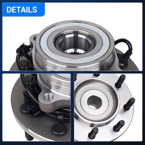 Autoround 515063 4WD محمل العجلات الأمامية ومجموعة المحور متوافقة مع دودج رام 2500 3500 2000-2002، 8 عروة مع ABS in Kuwait