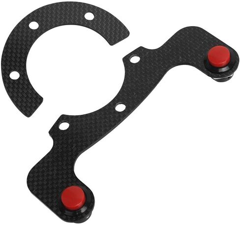 6 Bolts Steering Wheel Horn Button for MOMO/OMP/Nardi/, Carbon Fiber External Horn Button Kits Car Modified Accessory(Single Button) in Saudi Arabia