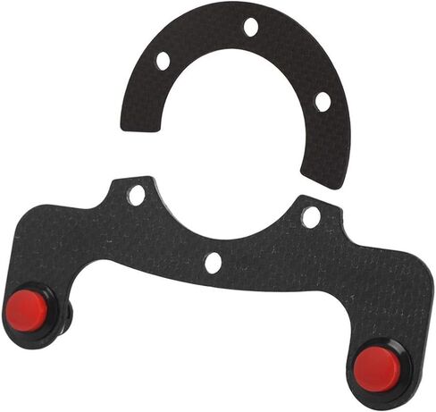 6 Bolts Steering Wheel Horn Button for MOMO/OMP/Nardi/, Carbon Fiber External Horn Button Kits Car Modified Accessory(Single Button) in Saudi Arabia
