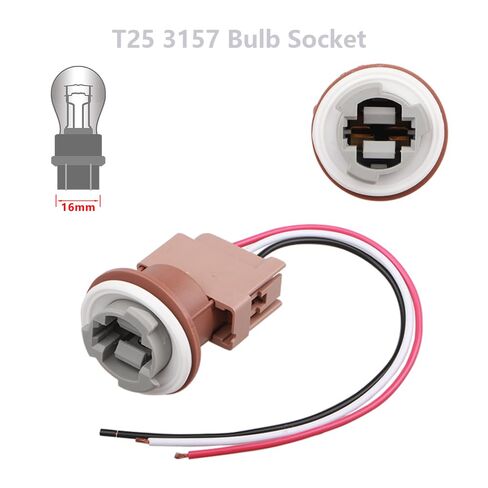 T25 3157 P27/7W Bulb Holder Fit for Polaris RZR 570 2012-2020 Tail Light Brake Light Socket Connector in Saudi Arabia