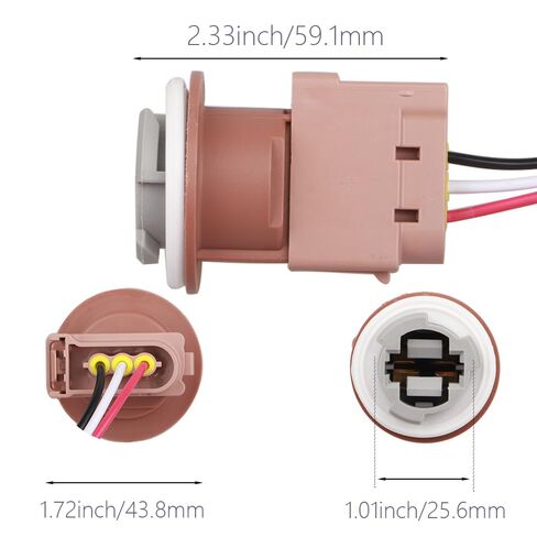 T25 3157 P27/7W Bulb Holder Fit for Polaris RZR 570 2012-2020 Tail Light Brake Light Socket Connector in Saudi Arabia