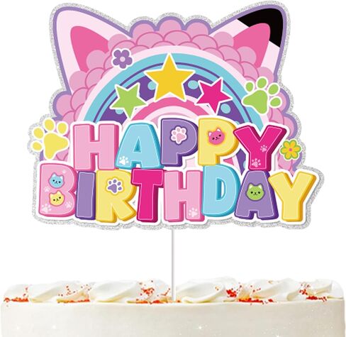 Dollhouse Birthday Party Cake Topper Kids Birthday Cartoon Cat Party Decorations for Doll House Party Decorations in Kuwait