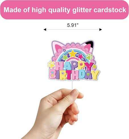Dollhouse Birthday Party Cake Topper Kids Birthday Cartoon Cat Party Decorations for Doll House Party Decorations in Kuwait