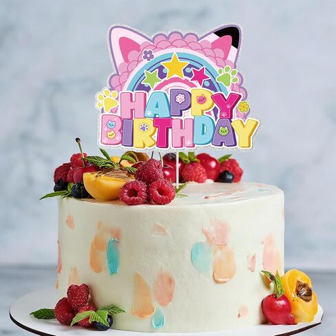 Dollhouse Birthday Party Cake Topper Kids Birthday Cartoon Cat Party Decorations for Doll House Party Decorations in Kuwait
