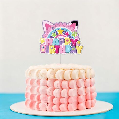 Dollhouse Birthday Party Cake Topper Kids Birthday Cartoon Cat Party Decorations for Doll House Party Decorations in Kuwait