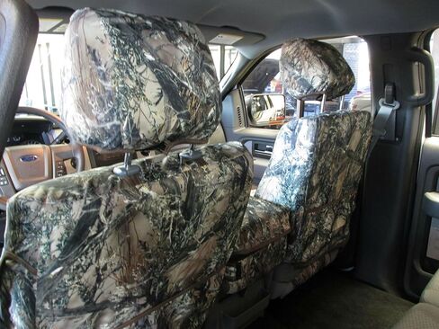 أغطية مقاعد Durafit مصنوعة لتناسب مقعد 2011-2014 F150-F550 XLT وLariat 40/20/40 مع وحدة تحكم مركزية مفتوحة في MC2 Camo Endura. in Kuwait
