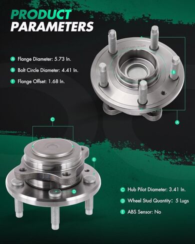 SCITOO 512299 محور العجلة الخلفية لـ 2005-2007 لـ Ford Five Hundred، Freestyle، 2008-2009 لـ Ford Taurus، Taurus X، 2005-2007 لـ Mercury Montego، 2008-2009 لـ Mercury Sable 2-Pack w/ABS FWD فقط in Kuwait