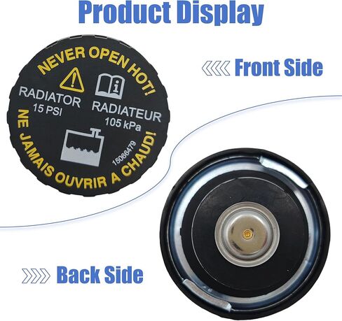 15075565 15066479 RC95 15PSI Radiator Cap fit for Chevy Blazer/S10, GMC Jimmy/Sonoma 1995-2005, Olds Bravada 1996-2001 Plastic Covered Stainless Steel in Saudi Arabia