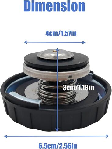 15075565 15066479 RC95 15PSI Radiator Cap fit for Chevy Blazer/S10, GMC Jimmy/Sonoma 1995-2005, Olds Bravada 1996-2001 Plastic Covered Stainless Steel in Saudi Arabia