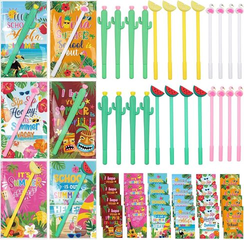 Colarr 30 Sets End of School Year Gifts for Students Bulk 4 in 1 Mini Multicolor Pens Cute Retractable Ballpoint Pens with Cards Bags for Prek Graduation End of Year Gifts from Teacher in Saudi Arabia