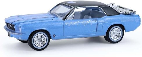 مقتنيات الضوء الأخضر 54120-B | 1:64 سلسلة قمامة سطل الأطفال 8-1967 فورد موستانج كوبيه مع رف تزلج على صندوق السيارة وزلاجات - Skiin' Ian مع ملصق حصري لجامعي GPK in Kuwait