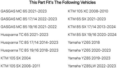 Renthal 1 1/8" FatBar RC Mini/85cc Bend (#671) أسود لـ Yamaha YZ65 2018,2020-2022 in Kuwait