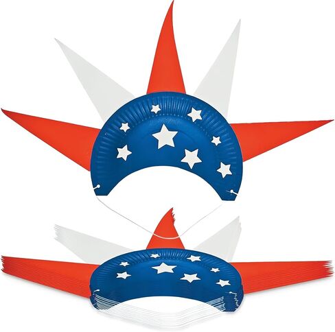 Patriotic Paper Plate Hat Craft Kit - Crafts for Kids and Fun Home Activities in Kuwait