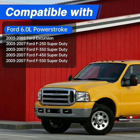 مجموعة منظم ضغط الوقود متوافقة مع Ford 6.0L Powerstroke F250 F350 F450 F550 2003-2007، 6.0 مجموعة الربيع الأزرق استبدال # 3C3Z-9T517-AG in Kuwait