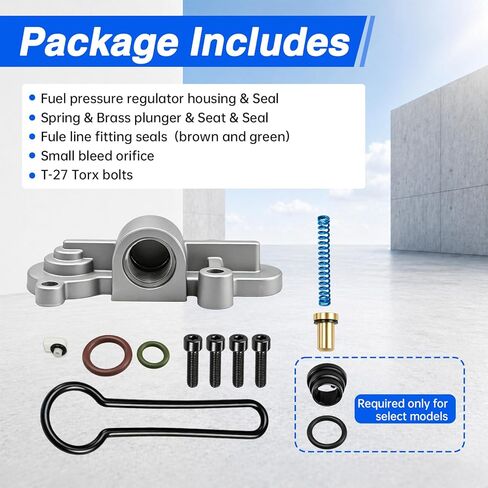 مجموعة منظم ضغط الوقود متوافقة مع Ford 6.0L Powerstroke F250 F350 F450 F550 2003-2007، 6.0 مجموعة الربيع الأزرق استبدال # 3C3Z-9T517-AG in Kuwait