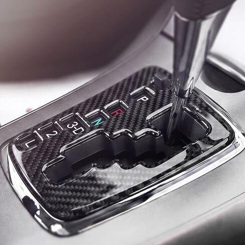 BETTERHUMZ Car Gear Shift Panel Frame Sticker Compatible with Toyota Corolla E150/E151 2007 2008 2009 2010 2011 2012 2013 Carbon Fiber Center Console Interior Accessories in Kuwait