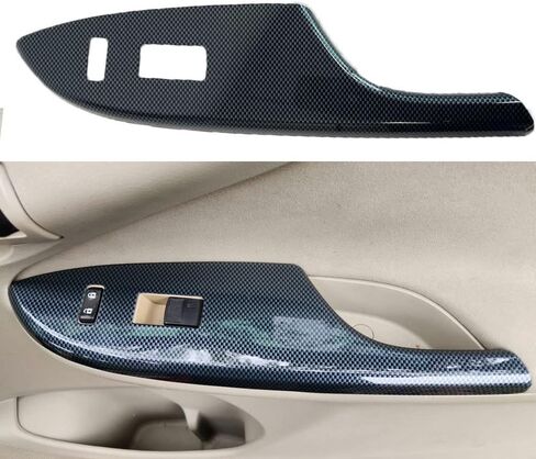 for Toyota Corolla 2007 2008 2009 2010 2011 2012 2013 Center Console Trim Air Vent Trim Door Handle Armrest Window Lift Cover Trim Carbon Fiber ABS (13pieces/Set) in Saudi Arabia