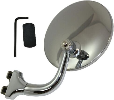 Pirate Mfg Street Rod 4" Stainless Steel Universal PEEP Mirror Left OR Right Door Chrome in Saudi Arabia