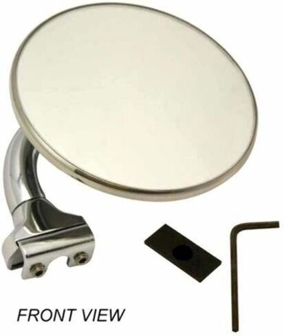 Pirate Mfg Street Rod 4" Stainless Steel Universal PEEP Mirror Left OR Right Door Chrome in Saudi Arabia